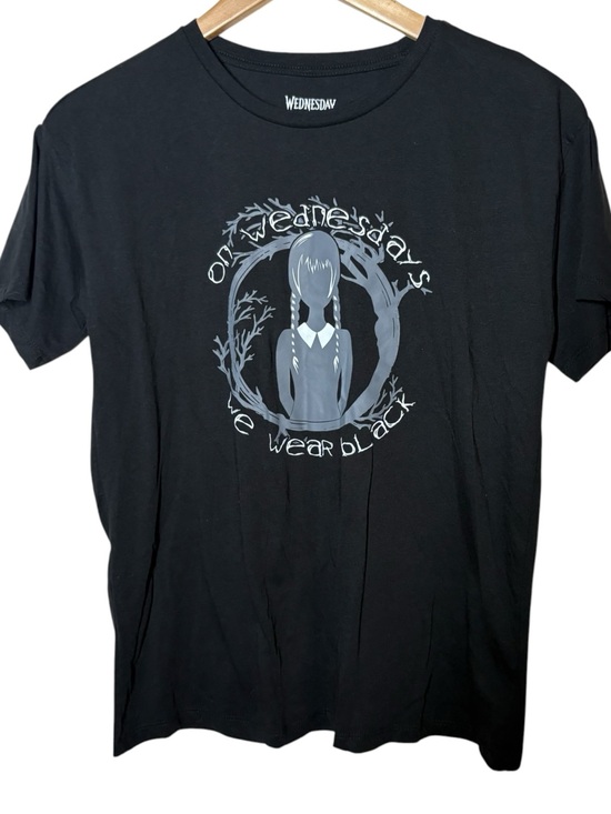 Wednesday Tops - {EUC} Wednesday Addams Graphic Tee - Black - Small